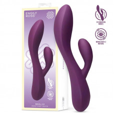 Bacall 3.0 Vibrador Silicona Liquida Inyectada Doble Motor USB Púrpura