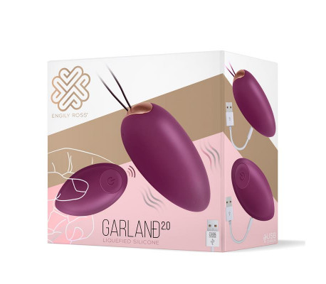Garland 2.0 Huevo Vibrador Control Remoto USB Silicona Líquida Inyectada