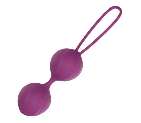 Garbo Bola Doble Kegel Silicona Púrpura