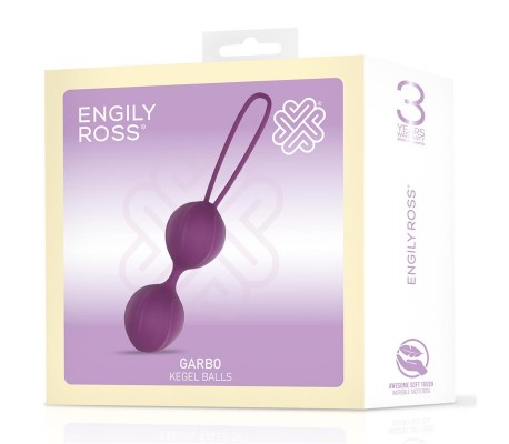 Garbo Bola Doble Kegel Silicona Púrpura