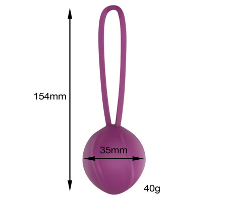 Leigh Bola Kegel Silicona Púrpura