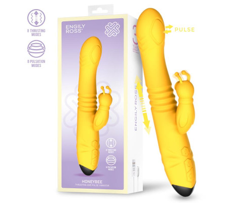 Honeybee Vibrador con Thrusting y Pulsación