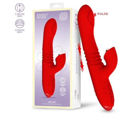 Velvet Vibrador con Thrusting y Pulsación