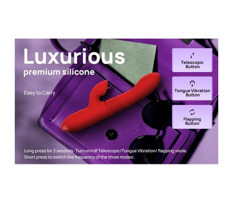 Velvet Vibrador con Thrusting y Pulsación