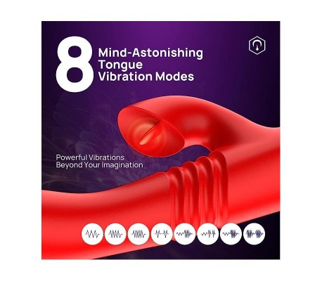 Velvet Vibrador con Thrusting y Pulsación