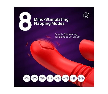 Velvet Vibrador con Thrusting y Pulsación