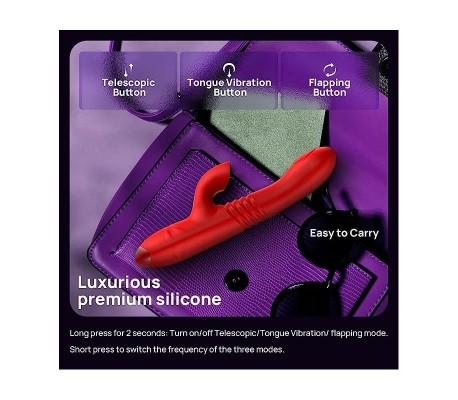 Velvet Vibrador con Thrusting y Pulsación