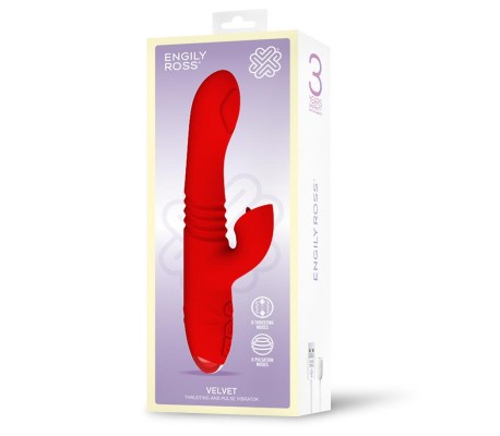 Velvet Vibrador con Thrusting y Pulsación