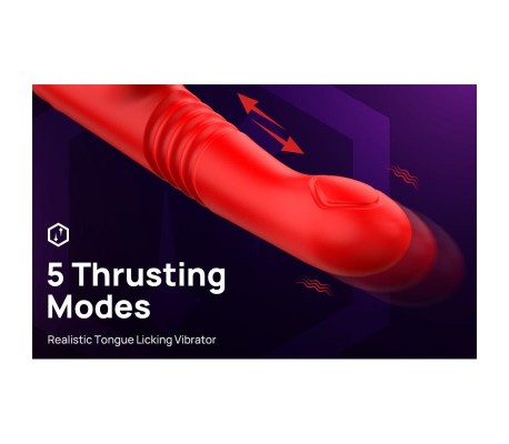 Velvet Vibrador con Thrusting y Pulsación