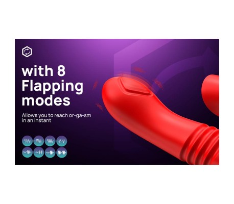 Velvet Vibrador con Thrusting y Pulsación