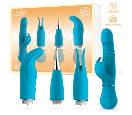 Eivian Set 4 Piezas Intercambiables Vibración y Thrusting