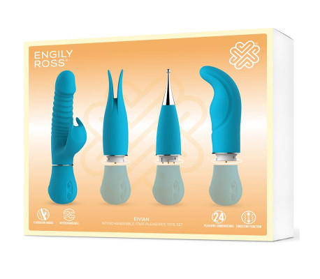 Eivian Set 4 Piezas Intercambiables Vibración y Thrusting