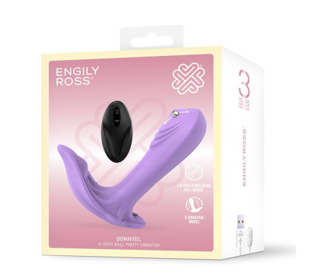 Donnyel Estimulador de Braguita con Bola para el Punto G y Control Remoto