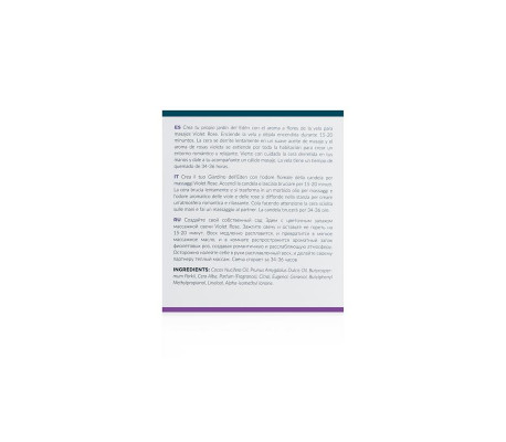 Vela de Masaje Rosa Violeta - 200g