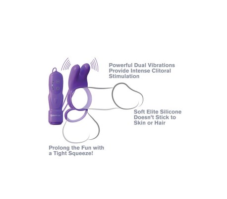 Fantasy C-Ringz Anillo Vibrador Rabbit Doble Púrpura