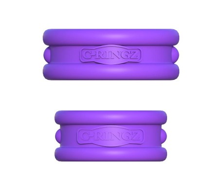 Fantasy C-Ringz Anillos Max-Width de Silicona Púrpura