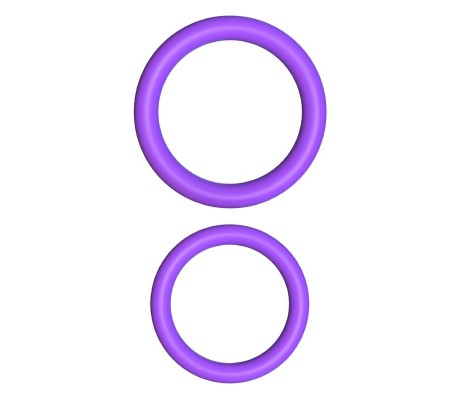 Fantasy C-Ringz Anillos Max-Width de Silicona Púrpura