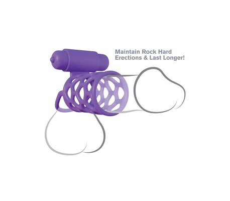 Fantasy C-Ringz Anillo Vibrador Jaula para Parejas Púrpura