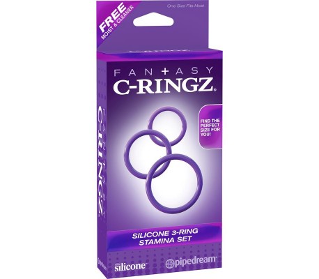 Fantasy C-Ringz Set de Anillos de Silicona para Resistencia - Púrpura