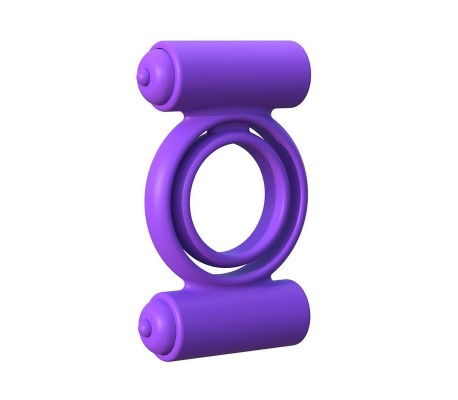 Fantasy C-Ringz Anillo Vibrador de Silicona Double Delight Púrpura