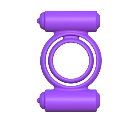 Fantasy C-Ringz Anillo Vibrador de Silicona Double Delight Púrpura