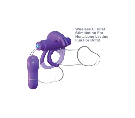 Fantasy C-Ringz Aro con Control Remoto Rabbit Púrpura