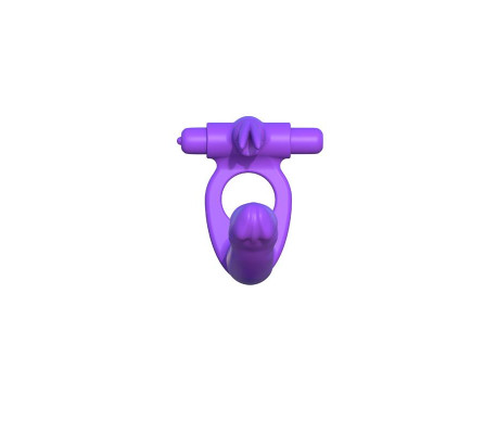 Fantasy C-Ringz Anillo de Silicona de Doble Penetración Rabbit Púrpura