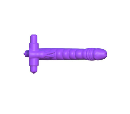 Fantasy C-Ringz Anillo de Silicona de Doble Penetración Rabbit Púrpura