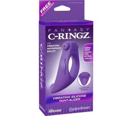 Fantasy C-Ringz Anillo Vibrador de Silicona Taint-Alizer Púrpura