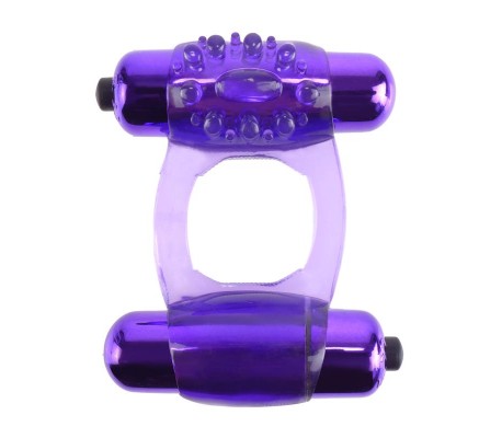 Fantasy C-Ringz Super Anillo Doble Vibración Púrpura