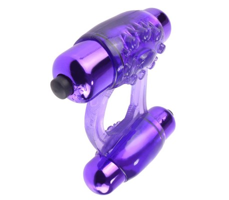 Fantasy C-Ringz Super Anillo Doble Vibración Púrpura