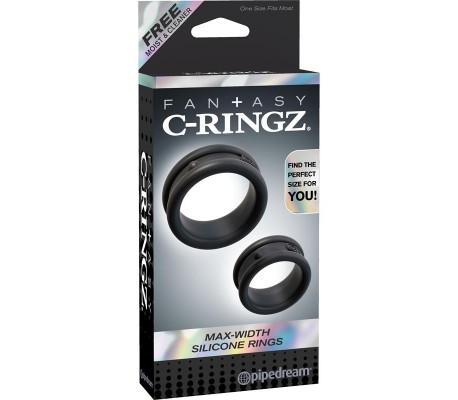 Set 2 Anillos para el Pene Negro