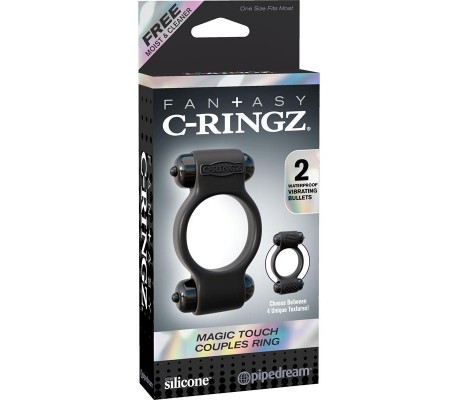 Fantasy C-Ringz Anillo para PArejas  Magic Touch Negro