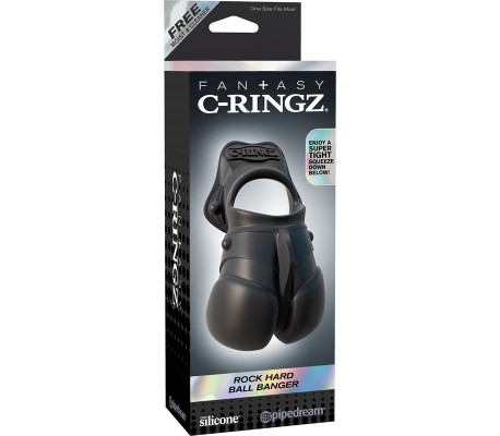 Fantasy C-Ringz Anillo con Protección de Testículos Color Negro