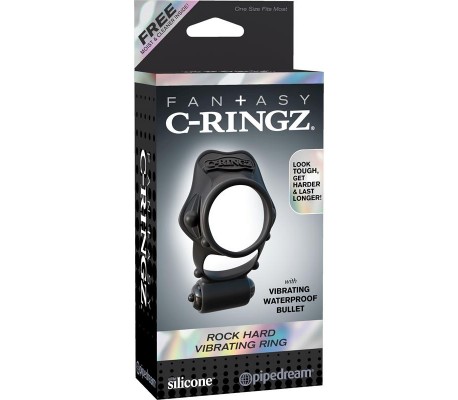 Fantasy C-Ringz Anillo Vibrador Pesado Negro