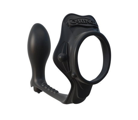 Fantasy C-Ringz Anillo con Plug Anal Pesado Color Negro