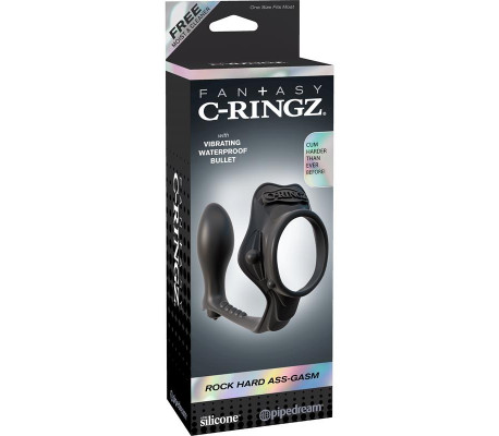 Fantasy C-Ringz Anillo con Plug Anal Pesado Color Negro