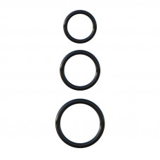 Fantasy C-Ringz Set de 3 Anillos de Silicona Color Negro