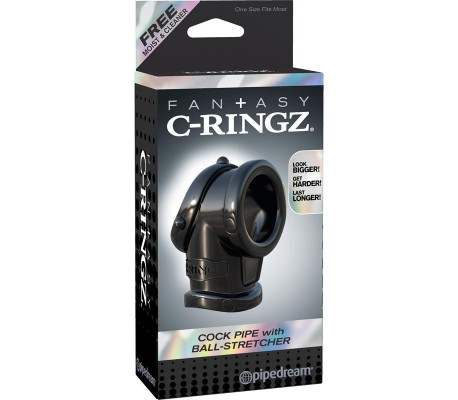 Fantasy C-Ringz Anillo con Ball-Strecher Color Negro