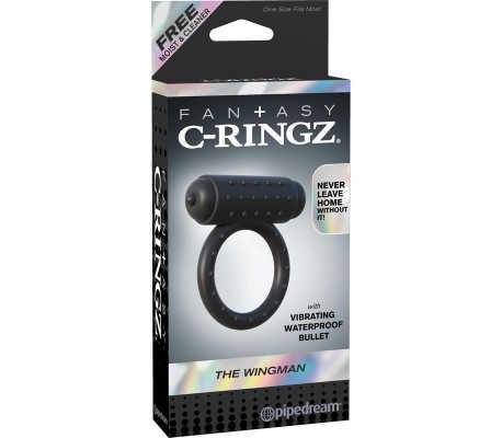 Anillo Vibrador Wingman Negro