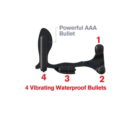 Fantasy C-Ringz Anillo con Plug Anal Ultimate Negro