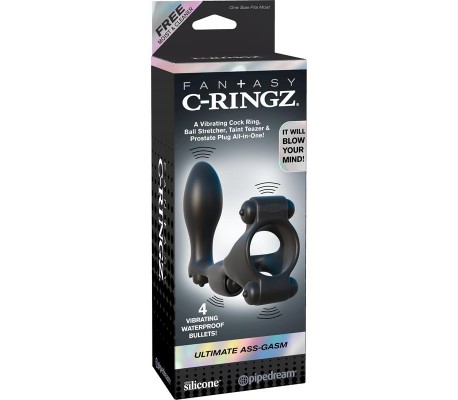 Fantasy C-Ringz Anillo con Plug Anal Ultimate Negro