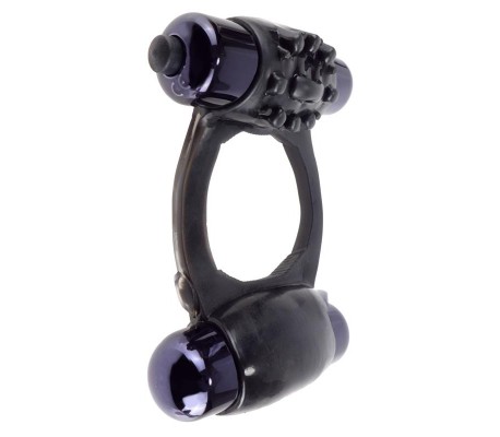 Fantasy C-Ringz  Super Anillo Duo Vibrador Negro
