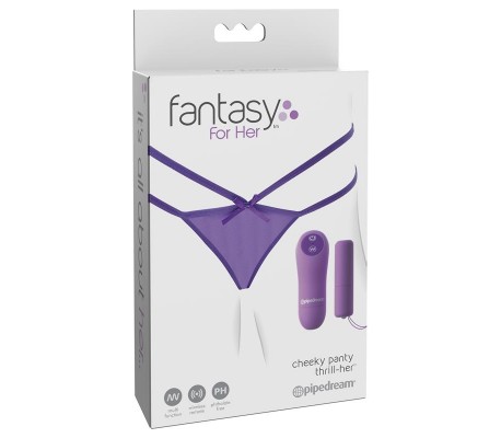Braguitas con Bala Vibradora Petite Panty Thrill-Her con Control Remoto