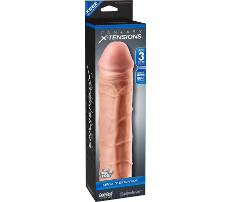 Fantasy X-tensions  Mega 7,6 cm Extensión de Pene - Color natural