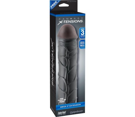 Fantasy X-tensions  Mega 7,6 cm Extensión de Pene - Color Negro
