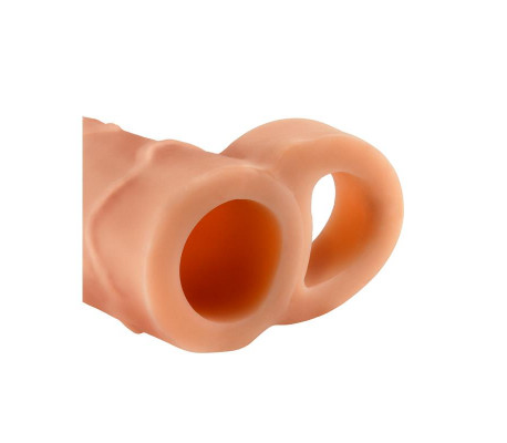 Fantasy X-tensions  Perfect 5,1 cm Extensión de Pene con Anilla para Testículos - Color Nartual