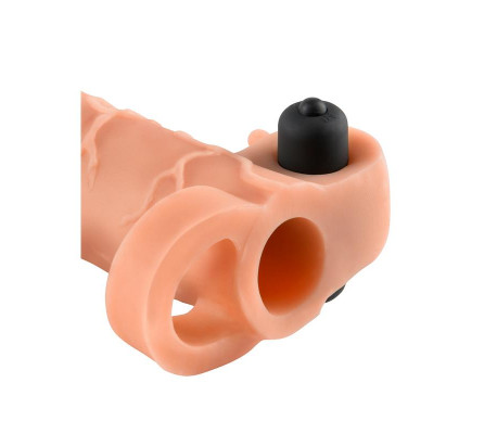 Fantasy X-tensions Vibrador Real Feel de 5,1 cm con Extensión - Color Natural