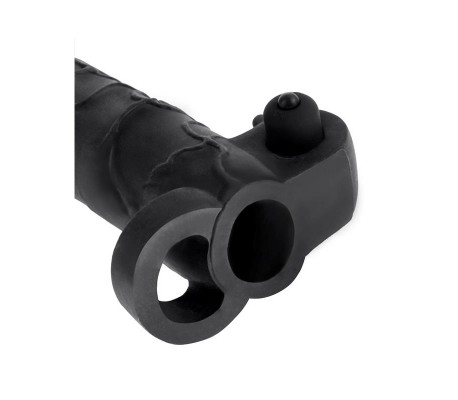 Fantasy X-tensions Vibrador Real Feel de 5,1 cm con Extensión - Color Negro