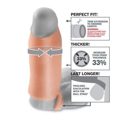 Fantasy X-tensions  Real Feel Potenciador XL - Color Natural